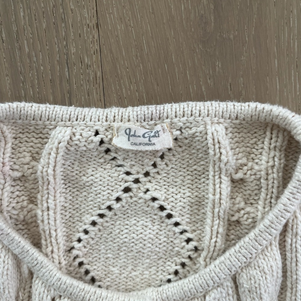 Brandy Melville Cream Knit Cardigan - Picture 3 of 5